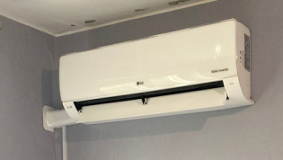 Кондиционер LG в гостиную, установка «Под окном»