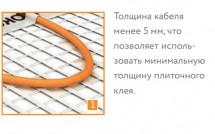 Нагревательный мат Теплолюкс Tropix МНН 80 Вт/0,5 кв.м