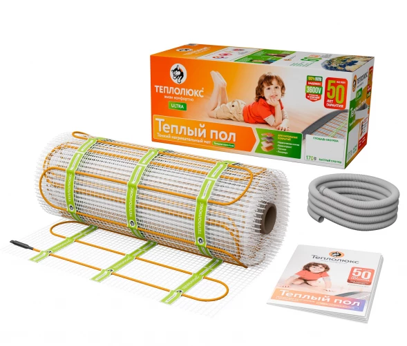 Нагревательный мат Теплолюкс Ultra МНН 2050 Вт/12,0 кв.м
