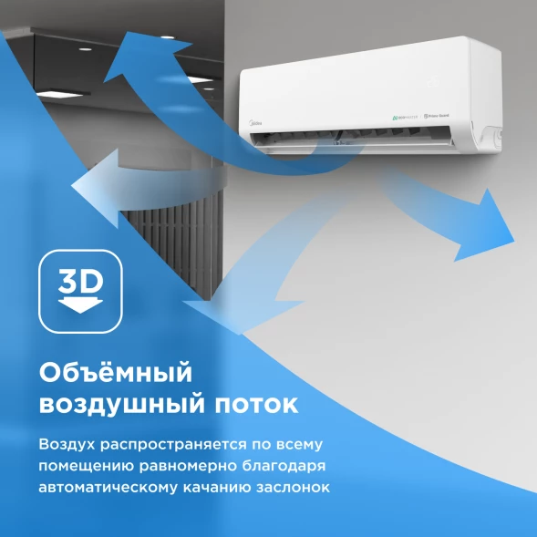 Кондиционер инверторный Midea MSES1S-12FRN8G1/MOES1-12FRN8G1