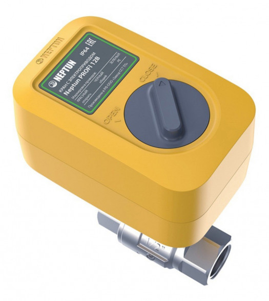 Шаровой кран с электроприводом Neptun PROFI 12В 1 1/4